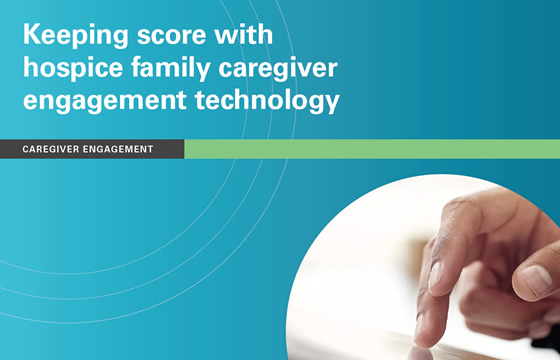 Keeping score with hospice family caregiver engagement technology